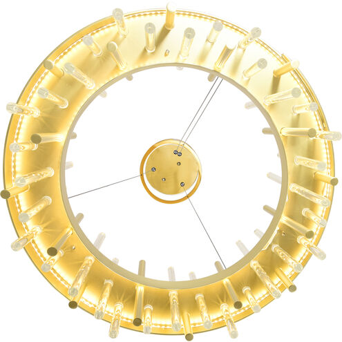 Millipede LED 20 inch Satin Gold Chandelier Ceiling Light