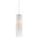Capelli 1 Light 6 inch Nickel/Clear Pendant Ceiling Light