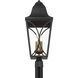 Cardigan 4 Light 28.25 inch Sand Coal and Olden Brass Outdoor Post Lantern, Great Outdoors