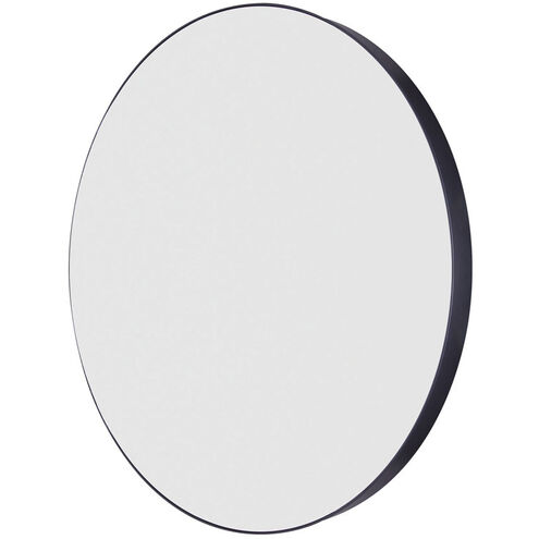 Carson 32 X 2 inch Matte Black Mirror