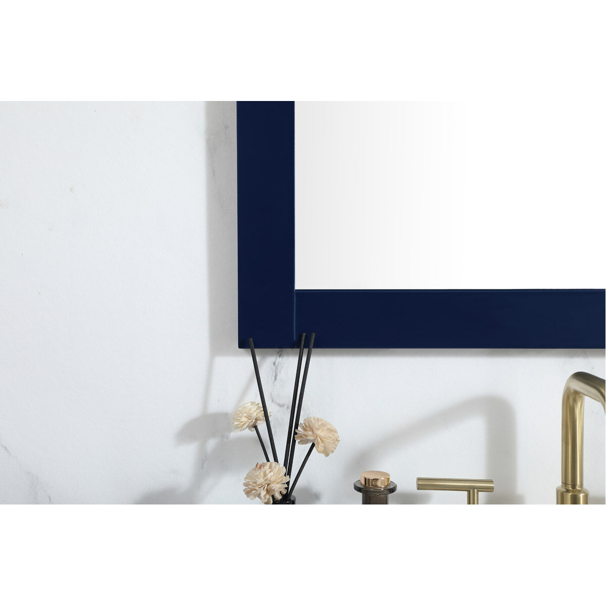 Aqua 36 X 27 inch Blue Vanity Mirror