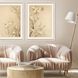 Florals Collection Angled Profile Champagne Gold Framed Art