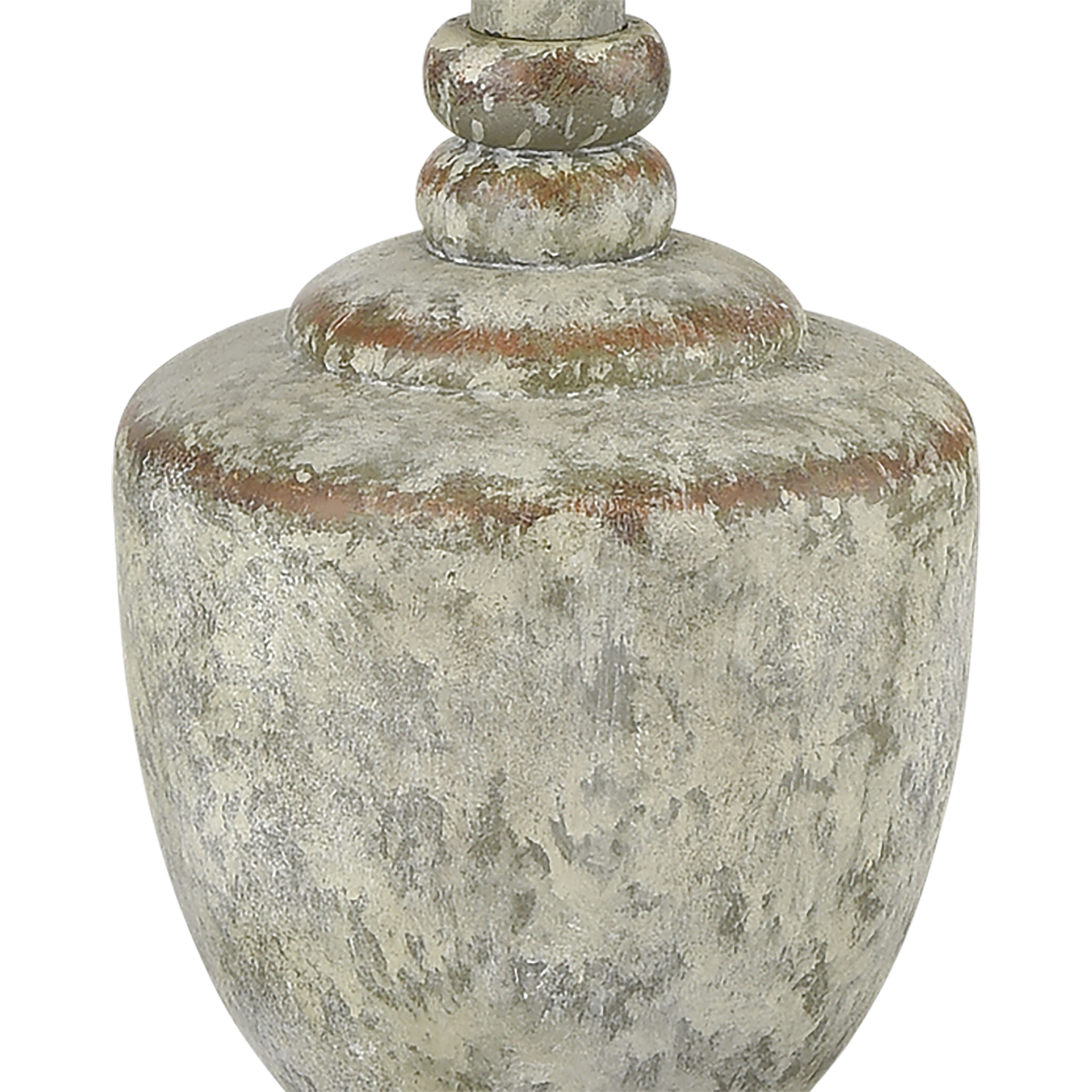 Regus 51 inch 100 watt Antique Gray Outdoor Floor Lamp