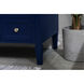 Williams 48 X 35 inch Blue and Brush Gold Vanity Sink Set