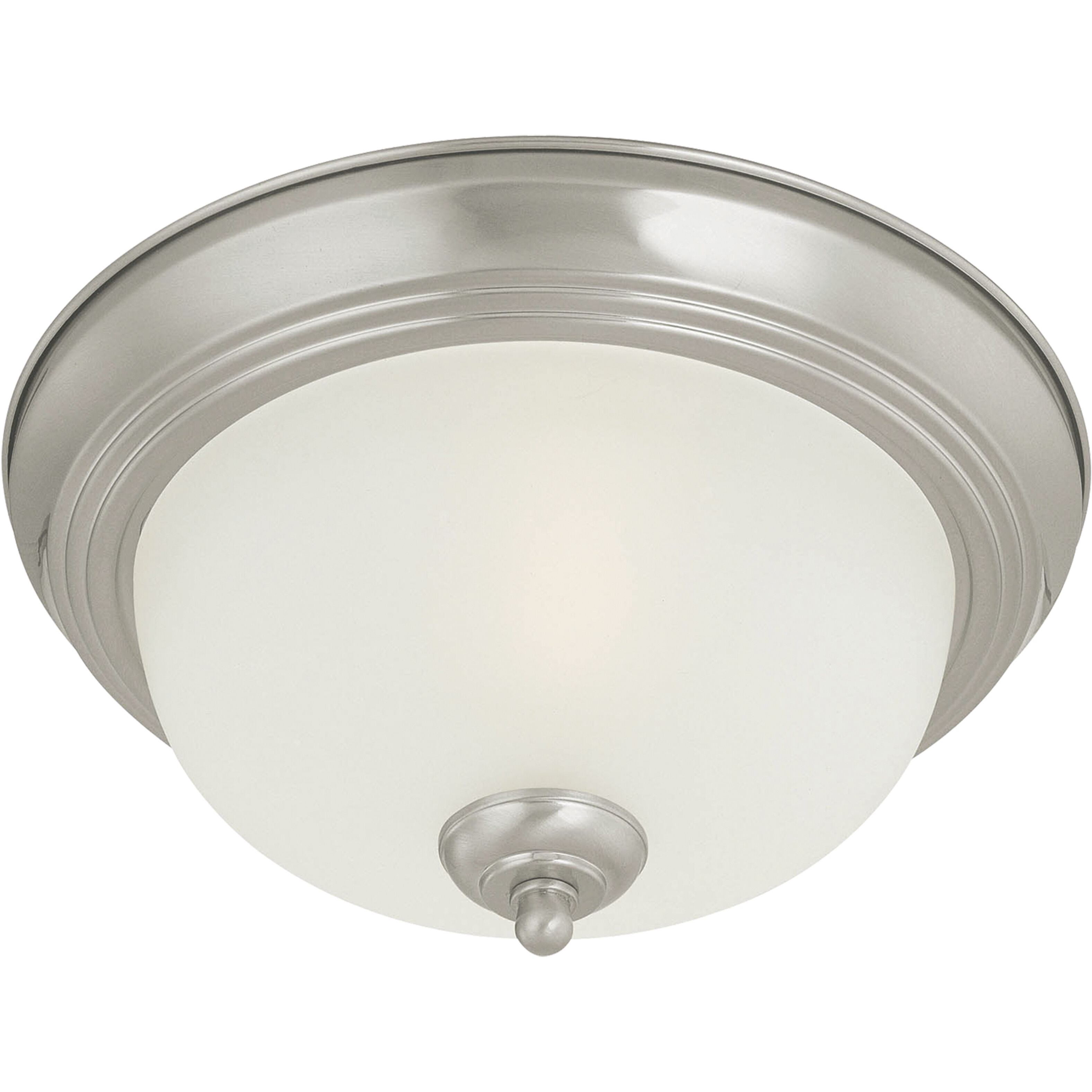 Ceiling Essentials 3 Light 16 inch Brushed Nickel Flush Mount Ceiling Light
