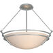 Presidio Tryne 3 Light 18 inch Vintage Platinum Semi-Flush Ceiling Light in Sand