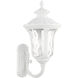 Oxford 3 Light 22 inch Textured White Outdoor Wall Lantern