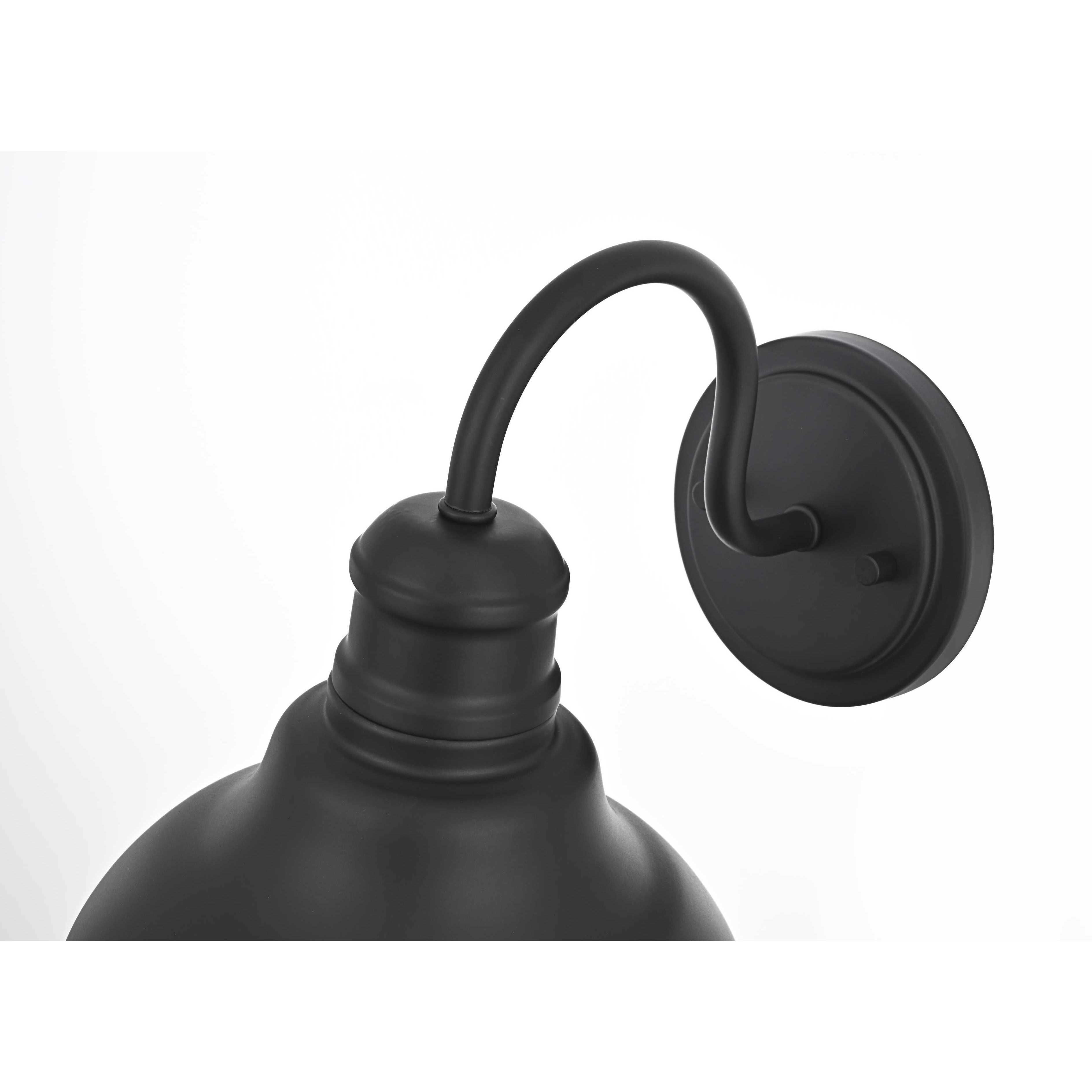 Callen 1 Light 10 inch Black Outdoor Wall Sconce