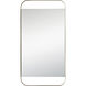 Zariyah 38 X 20 inch Antique Brass Wall Mirror