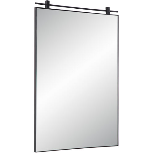 Titel 36 X 24 inch Matte Black Wall Mirror