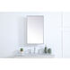 Wyn 28 X 17 inch Silver Medicine Cabinet