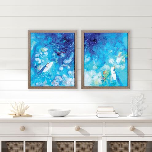 Waterside 33 X 27 inch Non-Glass Framed Art