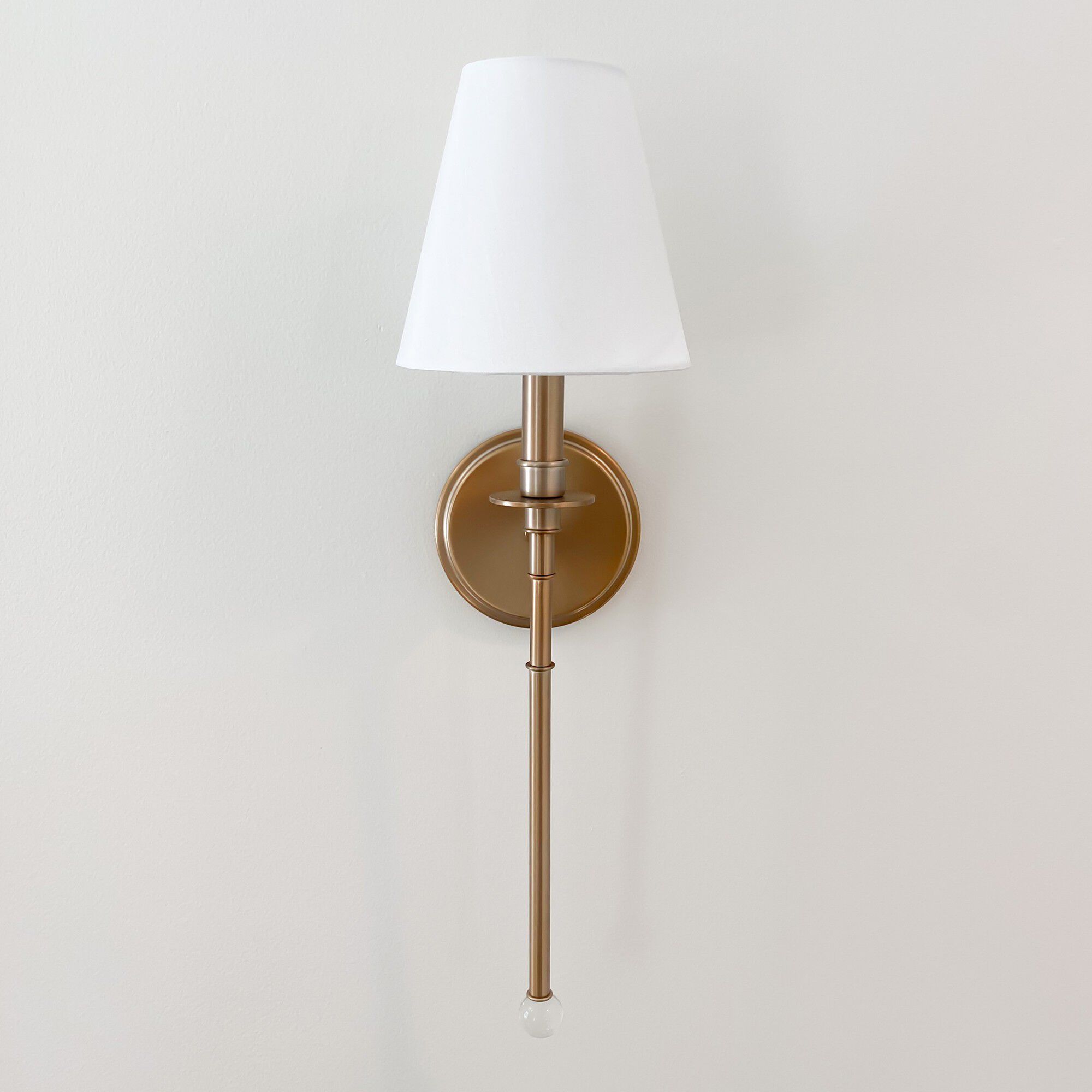 Riverdale Bath Sconce Wall Light in Aged Brass