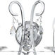 Othello Bath Wall Light in Clear Hand Cut, Polished Chrome