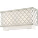Arabesque 2 Light 13 inch Brushed Nickel ADA ADA Wall Sconce Wall Light