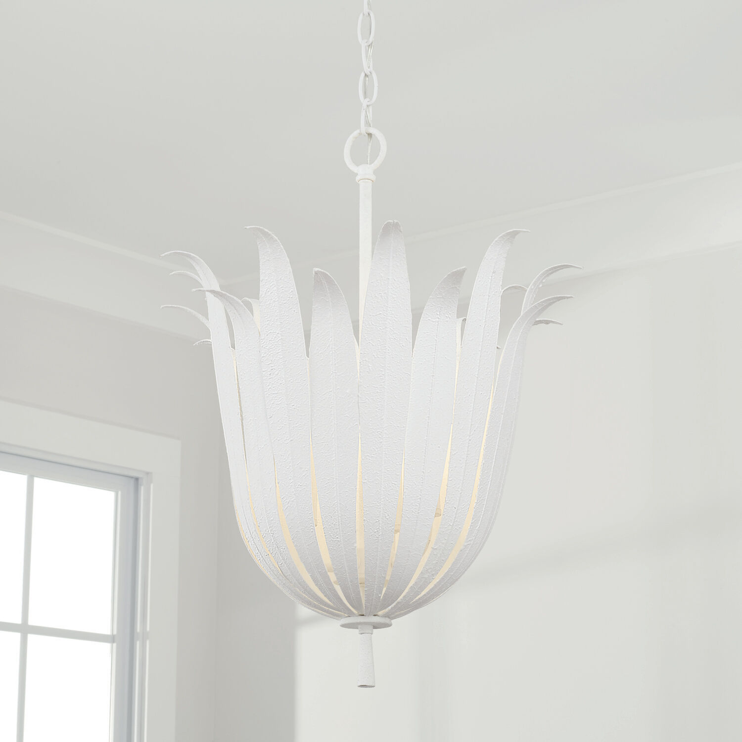Eden 4 Light 16 inch Textured White Pendant Ceiling Light