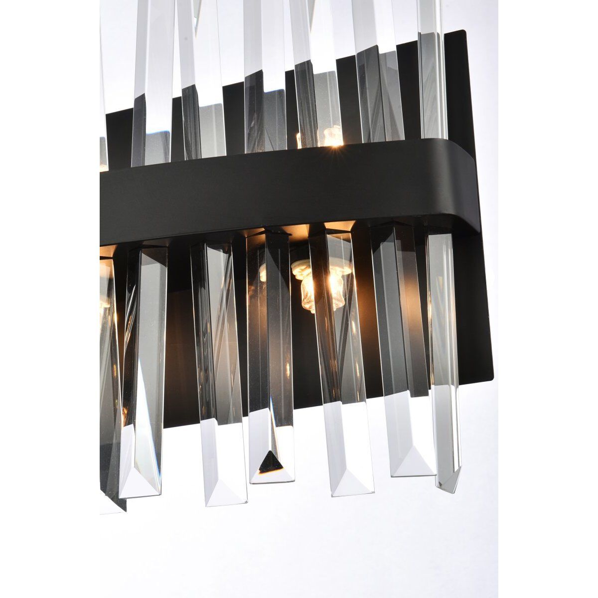 Serephina 8 Light 24 inch Black Bath Sconce Wall Light
