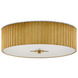 Caravel 1 Light 14 inch Gold Leaf/Frosted Glass Flush Mount Ceiling Light