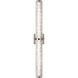 Sean Lavin Cutler LED 36 inch Satin Nickel Vanity Light Wall Light in Clear Staggered Rock