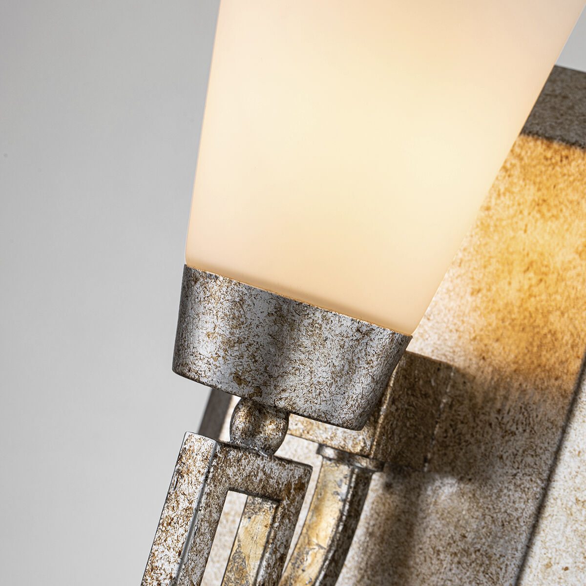 Lemuria 1 Light 6.25 inch Silver Leaf Bath Bar Wall Light