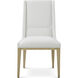 Balboa Coastal Grey Dining Side Chair, Wooden, Upholstered