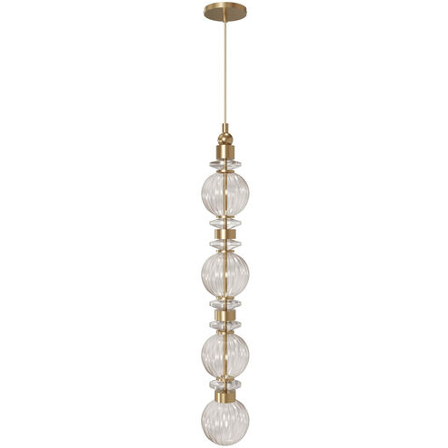 Avra LED 5 inch Aged Brass Pendant Ceiling Light