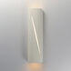 Puff LED 22 inch Chaulk White Outdoor Wall Mount