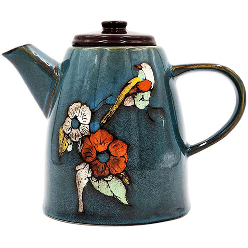 Exotic Melodies Blue/Red Teapot