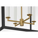 kate spade new york Carlyle 4 Light 24.38 inch Midnight Black / Burnished Brass Lantern Pendant Ceiling Light