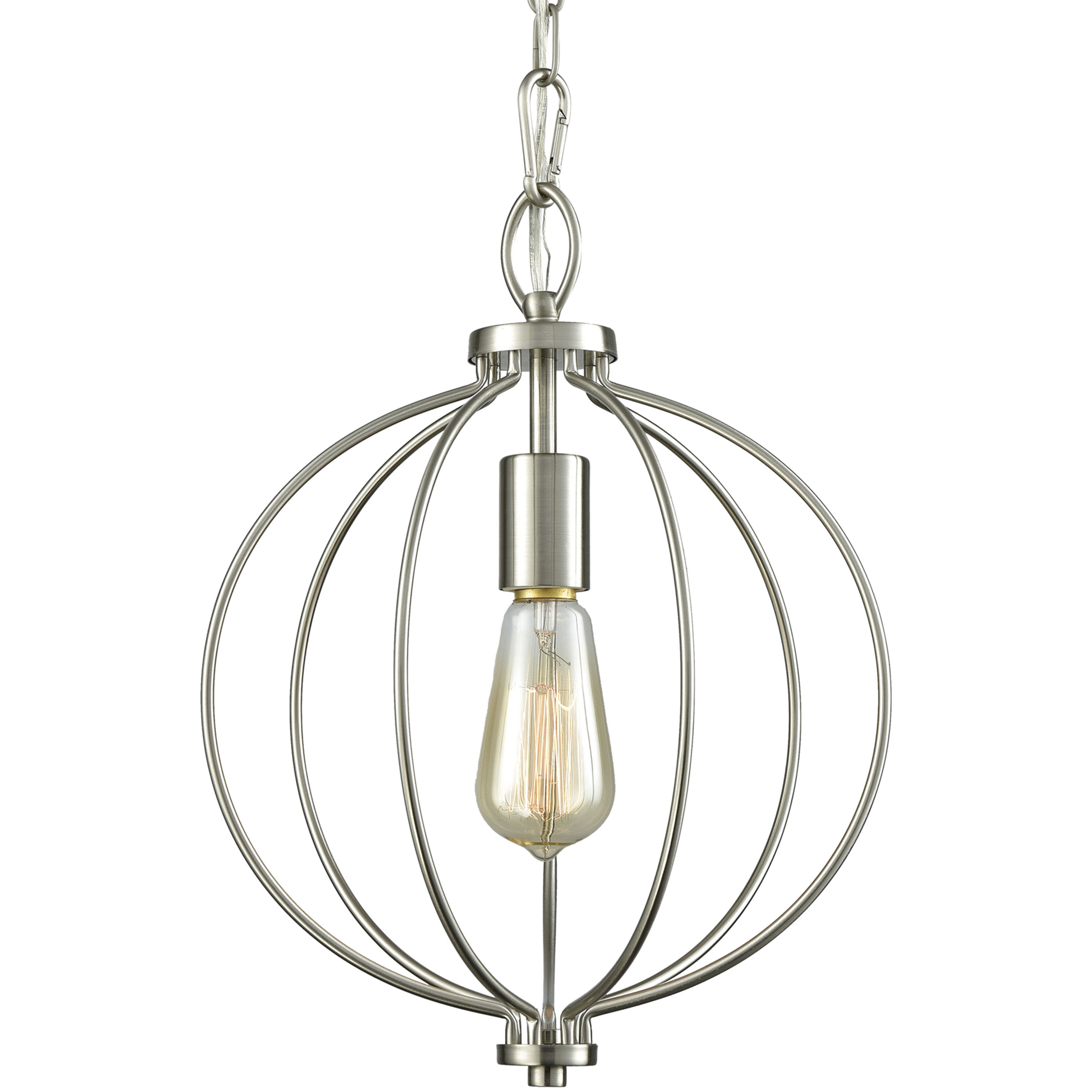 Williamsport 1 Light 11 inch Brushed Nickel Mini Pendant Ceiling Light