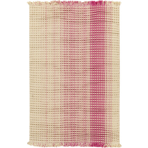 Hannah 120 X 96 inch Bright Pink, Khaki, Rose Rug