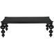 Claudio 99 X 54 inch Hand Rubbed Black Dining Table