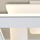 Matrix LED 12 inch White Semi-Flush Mount Ceiling Light