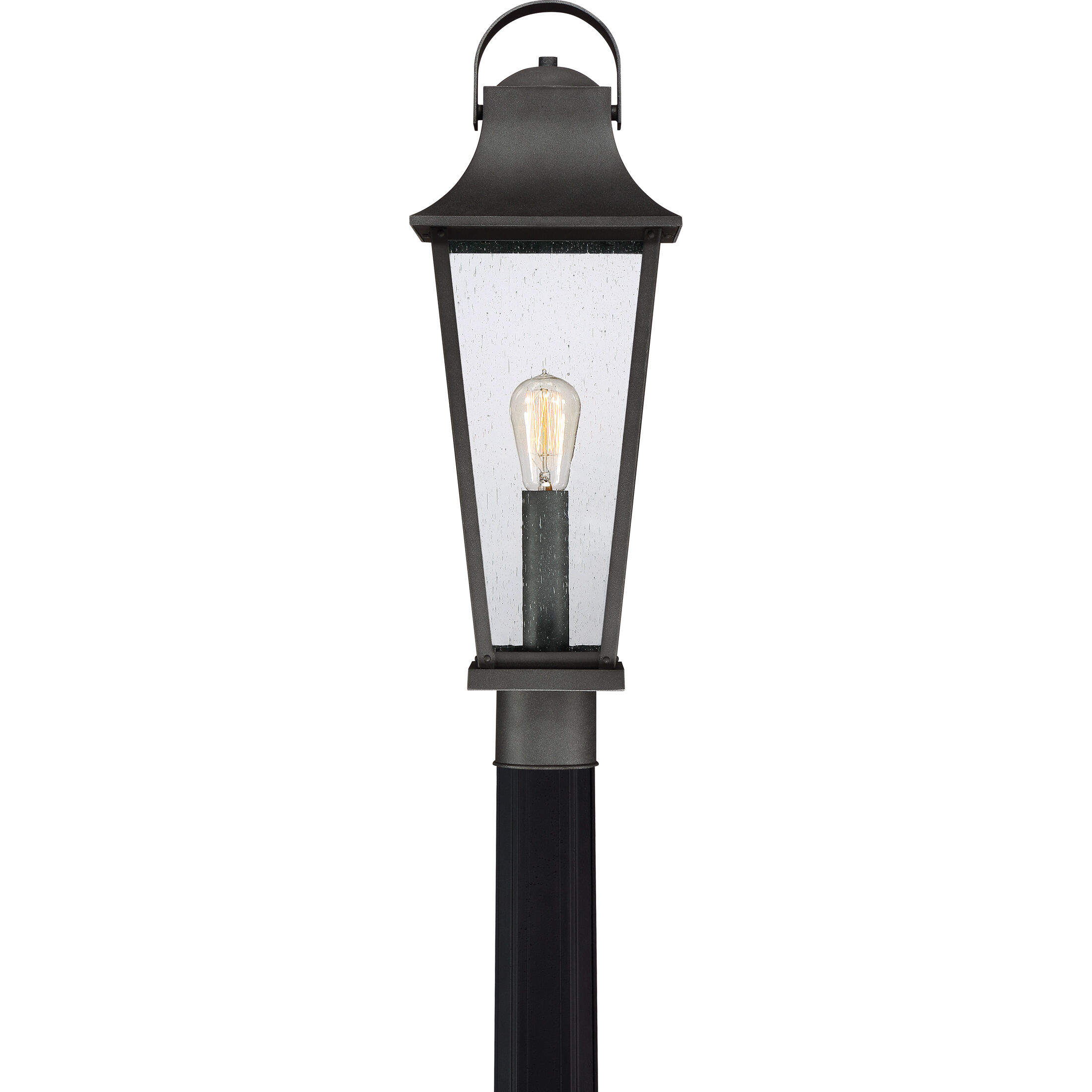 Galveston 1 Light 24.5 inch Mottled Black Outdoor Post Lantern