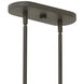 Gemma LED 45 inch Vintage Bronze Foyer Light Ceiling Light, Linear & Oval