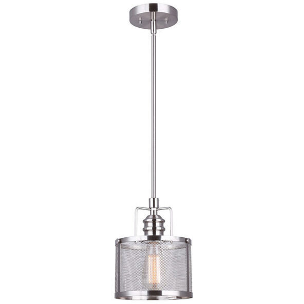 Madison 1 Light 7.75 inch Brushed Nickel Pendant Ceiling Light