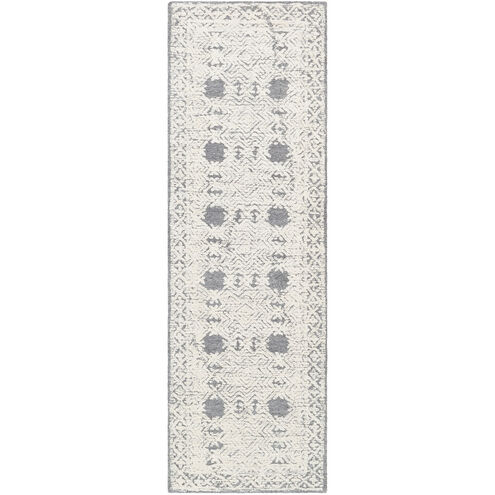 Louvre 96 X 30 inch Denim/Cream Rugs