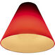 Inari 7 inch Pendant Ceiling Light in Red