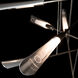 Flight 10 Light 39.9 inch Dark Smoke/Sterling Pendant Ceiling Light, Small