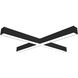 L-Line 35.88 inch Black LED Direct Linear Ceiling Light, Selectable Lumens, Selectable CCT