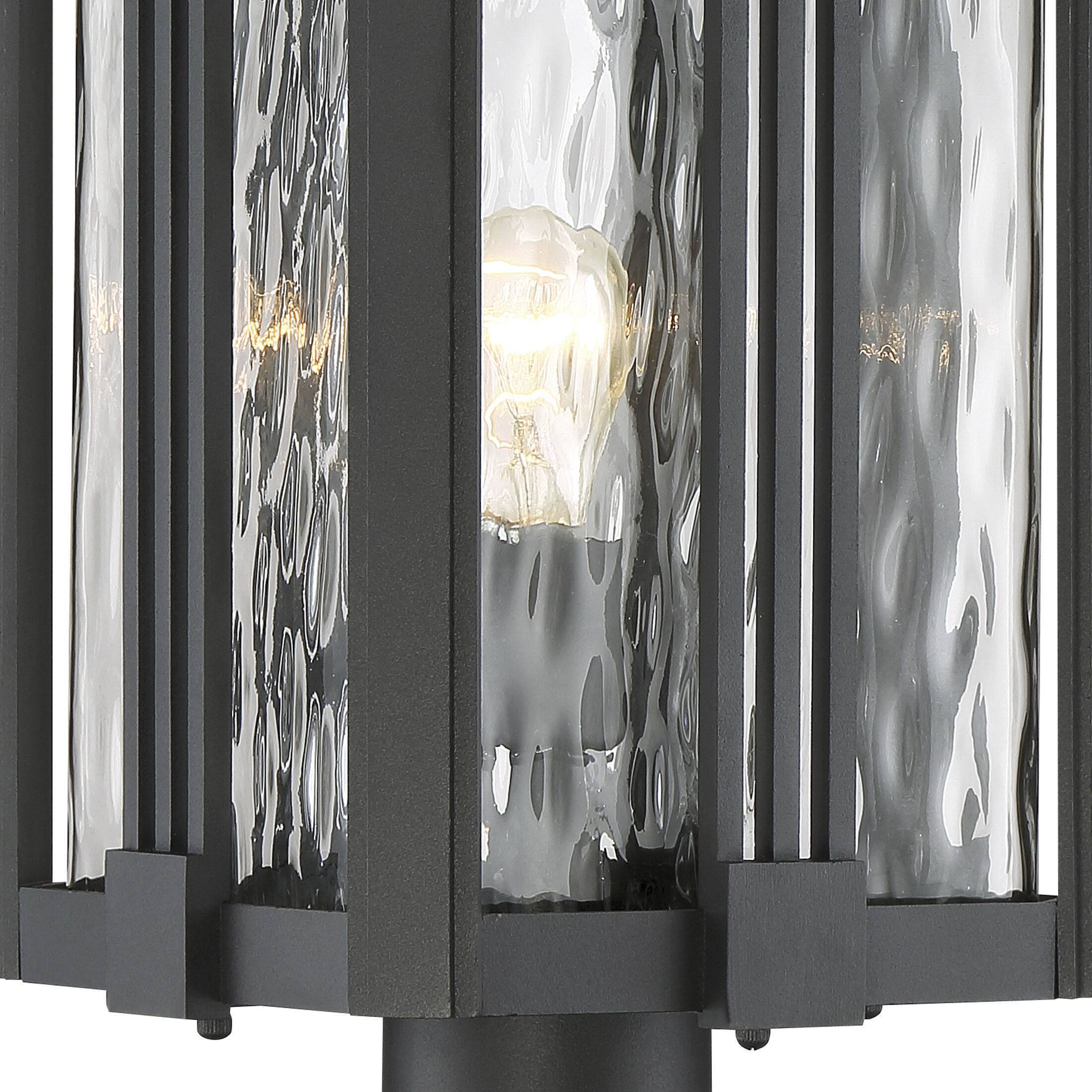 Everglade 1 Light 20.25 inch Earth Black Outdoor Post Lantern