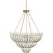 Magnum Opus 7 Light 34.5 inch Brass Chandelier Ceiling Light, Large