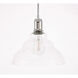 Gil 1 Light 11 inch Chrome Pendant Ceiling Light