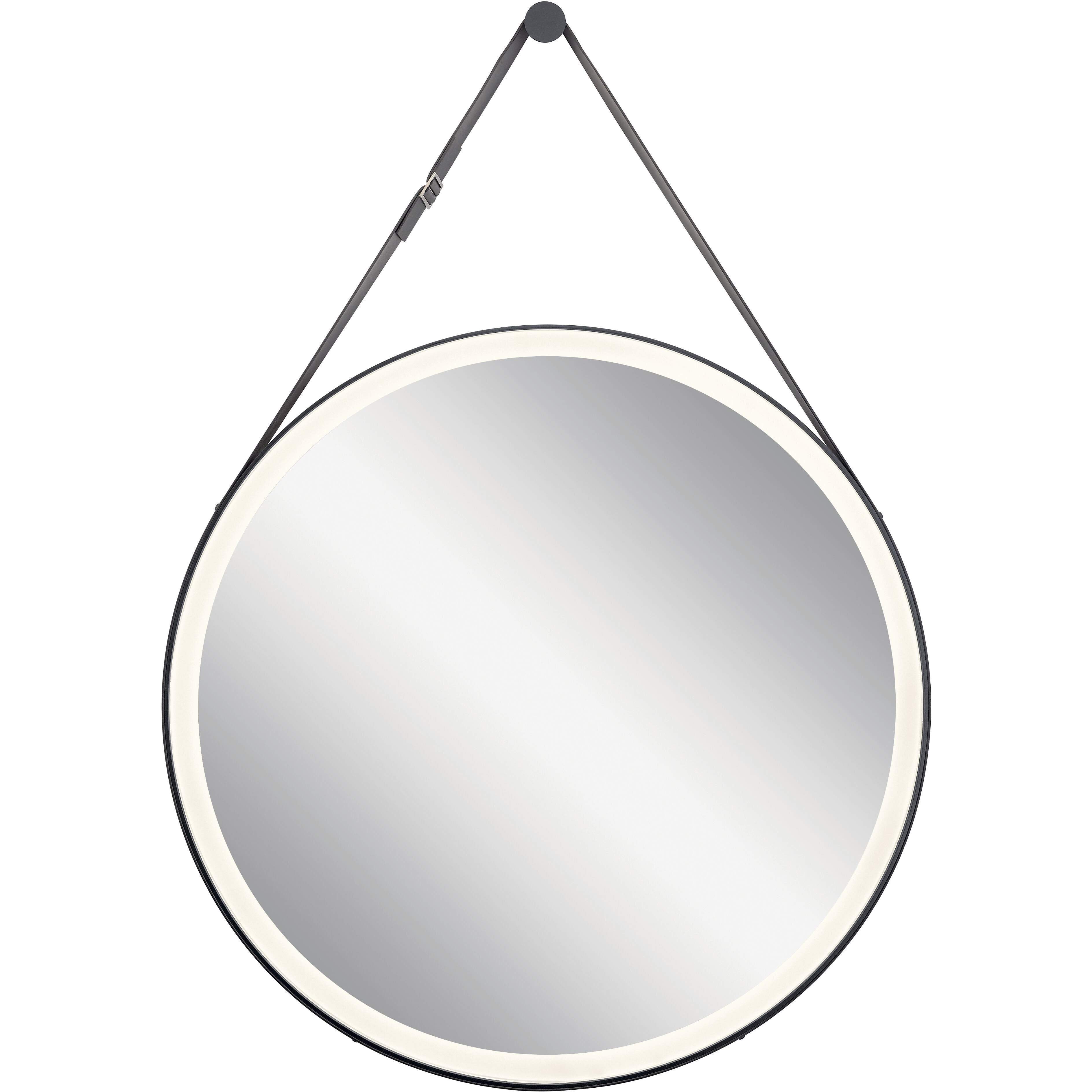 Martell 39.5 X 27.75 inch Matte Black Wall Mirror
