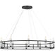 Rosalind 10 Light 50 inch Black Chandelier Ceiling Light