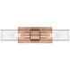Ballston Urban 2 Light 18 inch Antique Copper Bath Vanity Light Wall Light in Clear Glass