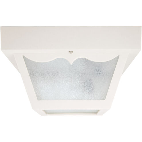 Outdoor 2 Light 11 inch White Outdoor Flush Mount