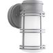 Bell LED Outdoor Wall Lantern in Textured Graphite, Small, Progress LED