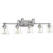 Nicholas 5 Light 42 inch Brushed Nickel Bath Light Wall Light