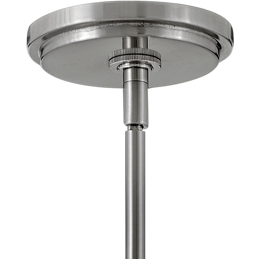 Kline LED 25 inch Brushed Nickel Chandelier Ceiling Light